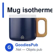 Mug isotherme personnalisable en acier inoxydable recyclé - Dwightavec logo - Miniature 11