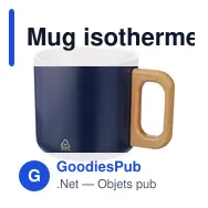Mug isotherme personnalisable en acier inoxydable recyclé - Dwightavec logo - Miniature 9