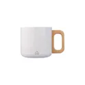 Variante blanc - Mug isotherme personnalisable en acier inoxydable recyclé - Dwightavec logo