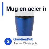 Mug en acier inoxydable Rida - Miniature 2
