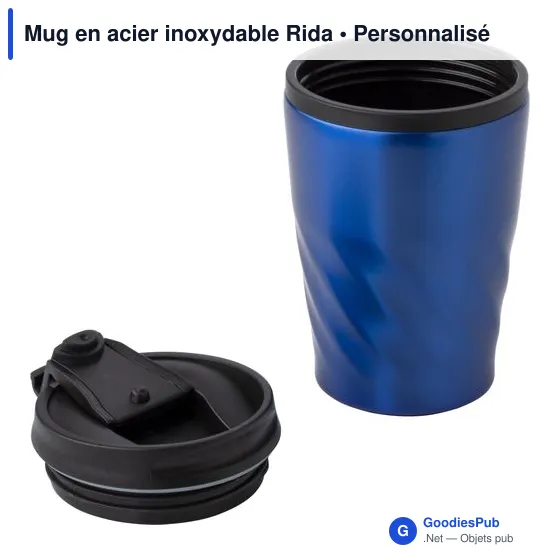 Mug en acier inoxydable Rida - Image 3