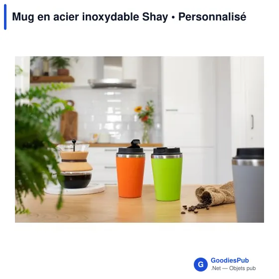 Mug en acier inoxydable Shay - Image 12