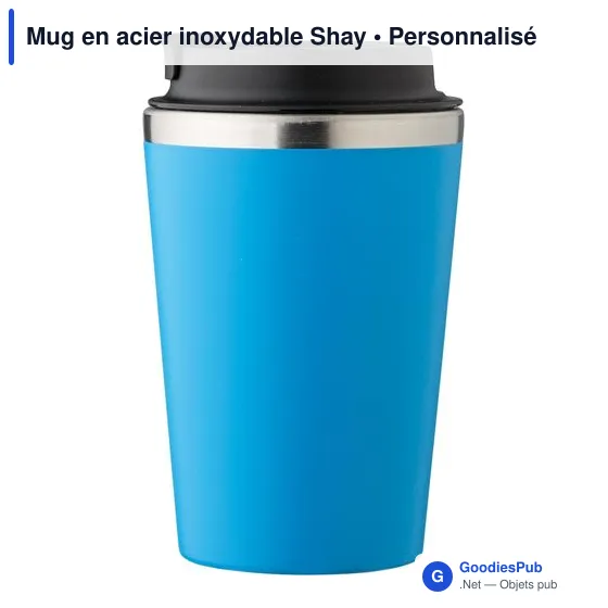 Mug en acier inoxydable Shay - Image 3