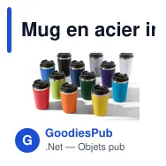 Mug en acier inoxydable Shay - Miniature 8
