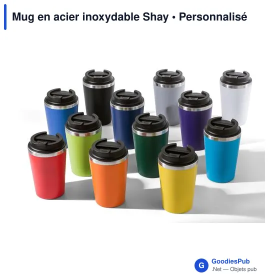 Mug en acier inoxydable Shay - Image 8