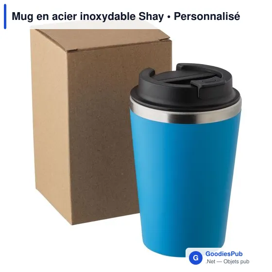 Mug en acier inoxydable Shay - Image 10
