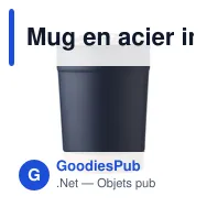 Mug en acier inoxydable Sophia - Miniature 1