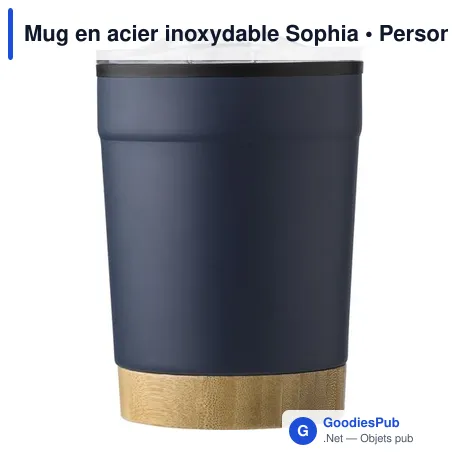 Mug en acier inoxydable Sophia