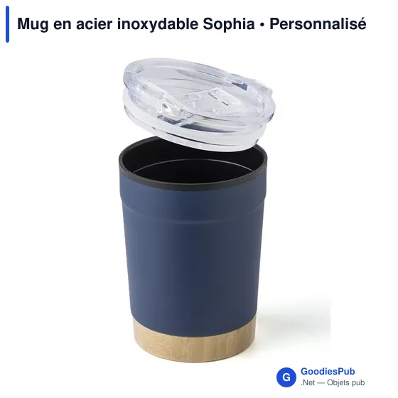 Mug en acier inoxydable Sophia - Image 4