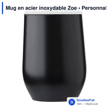 Mug en acier inoxydable Zoe