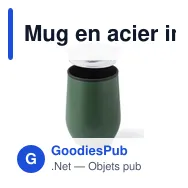Mug en acier inoxydable Zoe - Miniature 4