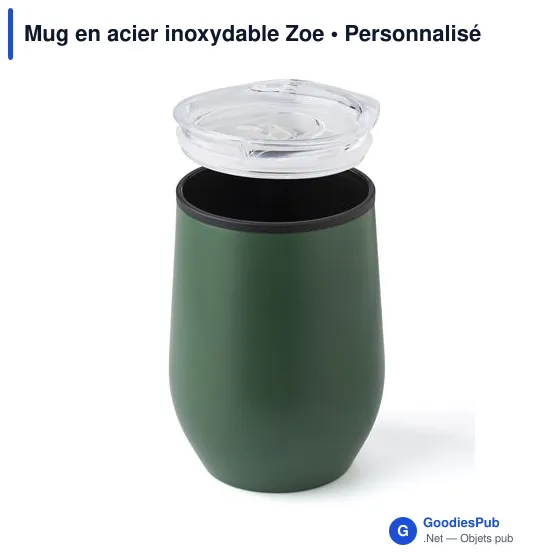Mug en acier inoxydable Zoe - Image 4