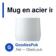 Mug en acier inoxydable Zoe - Miniature 6