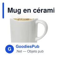 Mug en céramique personnalisable avec logo - 170 ml - Miniature 1