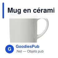 Mug en céramique personnalisable avec logo - 170 ml - Miniature 3