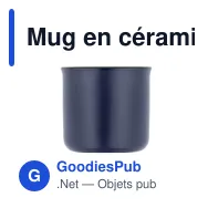 Mug en céramique personnalisable 280 ml avec logo | Lini - Miniature 2