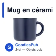 Mug en céramique personnalisable 280 ml avec logo | Lini - Miniature 3