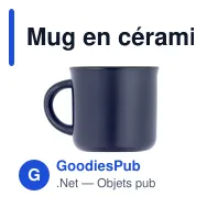 Mug en céramique personnalisable 280 ml avec logo | Lini - Miniature 4