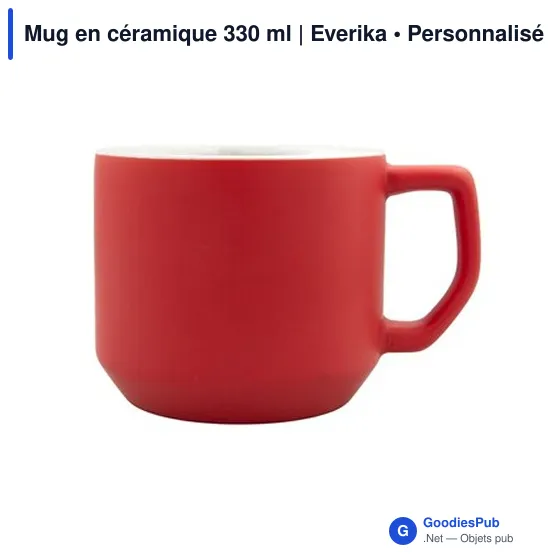Mug en céramique personnalisable 330 ml avec logo | Everika - Image 11