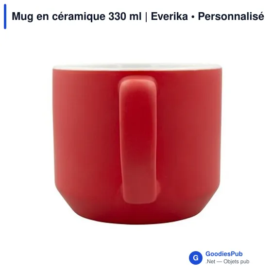 Mug en céramique personnalisable 330 ml avec logo | Everika - Image 9