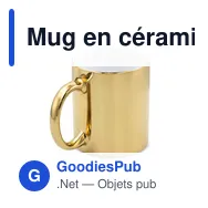 Mug en céramique personnalisable 350 ml avec logo | Yillka - Miniature 1