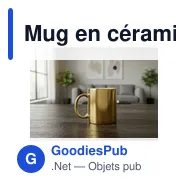 Mug en céramique personnalisable 350 ml avec logo | Yillka - Miniature 2