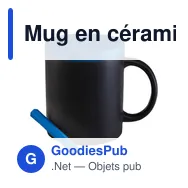 Mug en céramique personnalisable avec logo - Claude - Miniature 1