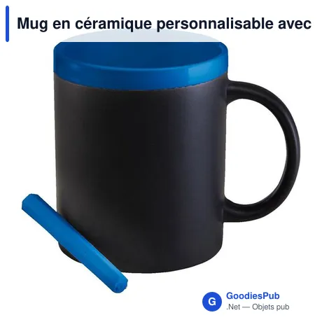 Mug en céramique personnalisable avec logo - Claude