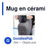 Mug en céramique personnalisable avec logo - Claude - Miniature 5