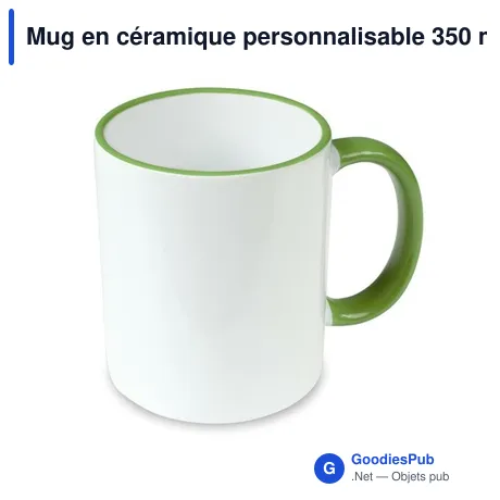 Mug en céramique personnalisable 350 ml avec logo | Nerita