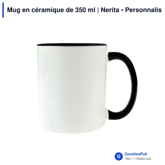 Mug en céramique personnalisable 350 ml avec logo | Nerita - Image 11