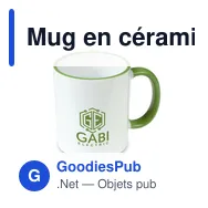 Mug en céramique personnalisable 350 ml avec logo | Nerita - Miniature 3