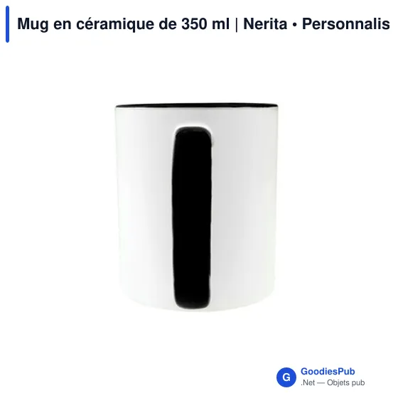 Mug en céramique personnalisable 350 ml avec logo | Nerita - Image 10