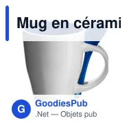 Mug en céramique personnalisable avec logo - Eduardo - Miniature 1
