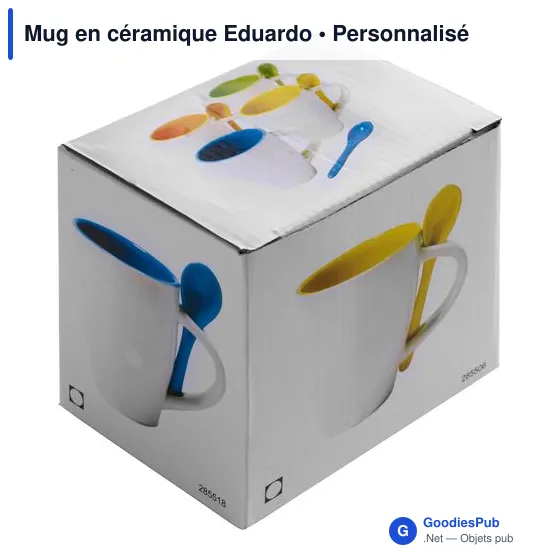 Mug en céramique personnalisable avec logo - Eduardo - Image 3