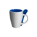 Variante bleu - Mug en céramique personnalisable avec logo - Eduardo