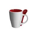 Variante rouge - Mug en céramique personnalisable avec logo - Eduardo