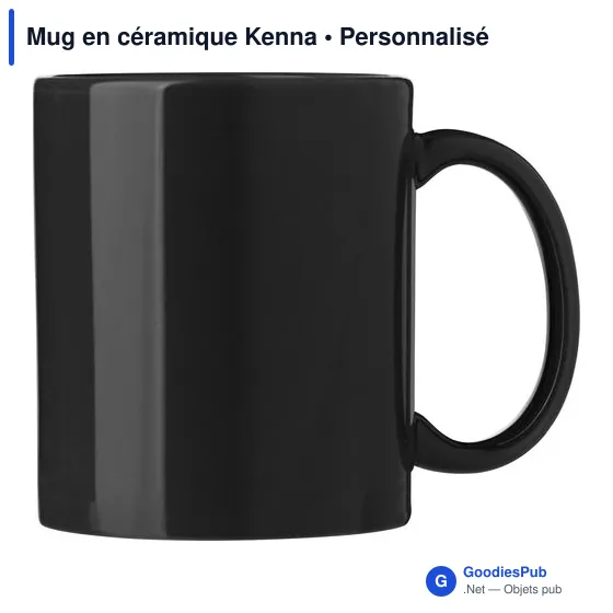 Mug en céramique personnalisable Kenna avec logo - Image 1