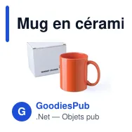Mug en céramique personnalisable Kenna avec logo - Miniature 3