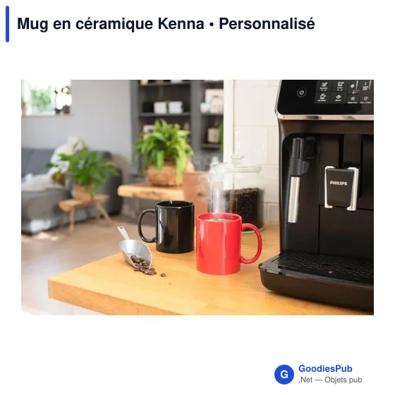 Mug en céramique personnalisable Kenna avec logo - Image 4