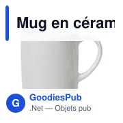 Mug en céramique personnalisable avec logo - Rachelle - Miniature 2
