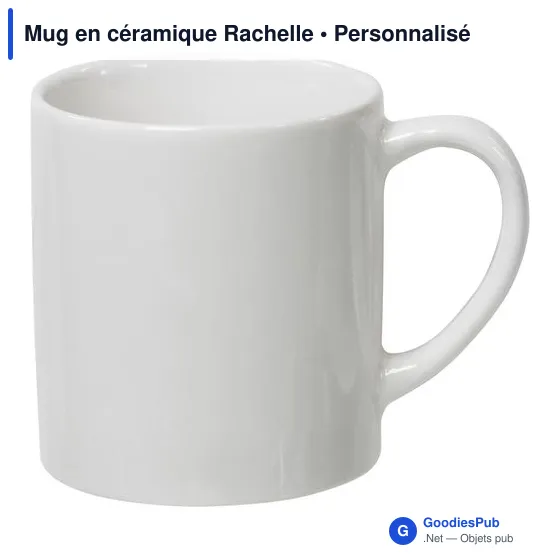 Mug en céramique personnalisable avec logo - Rachelle - Image 2