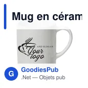 Mug en céramique personnalisable avec logo - Rachelle - Miniature 3
