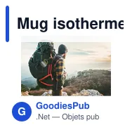 Mug isotherme personnalisable en métal 210 ml avec mousqueton - Eastonavec logo - Miniature 11