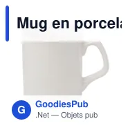 Mug en porcelaine Jamie - Miniature 3