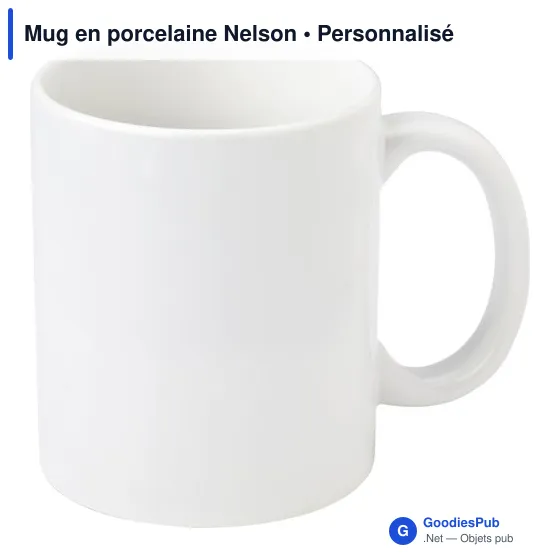 Mug en porcelaine personnalisable avec logo - Nelson - Image 3