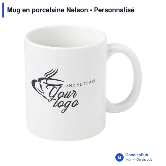 Mug en porcelaine personnalisable avec logo - Nelson - Image 4