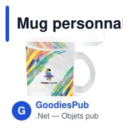 Mug personnalisable en verre dépoli 335 ml avec logo - Mallorca - Miniature 1