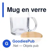 Mug en verre recyclé personnalisable avec logo - modèle Ashley - Miniature 6
