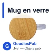 Mug en verre recyclé personnalisable avec logo - modèle Ashley - Miniature 7